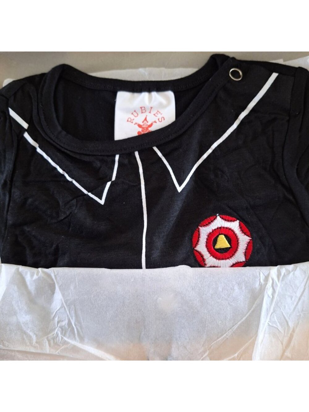 Babys 1st Halloween Fireman Chief Costume 6-12 Months Jumper Hat Booties Rubies - Picture 7 of 8